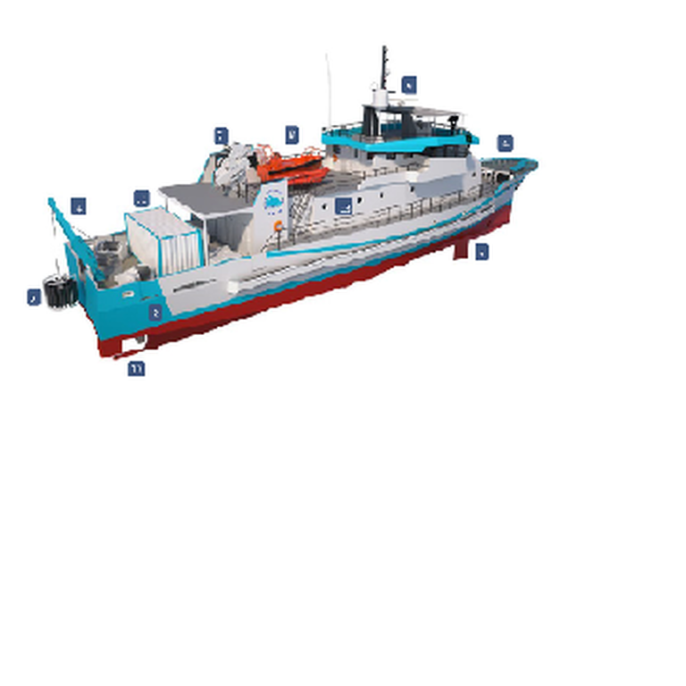 Illustration of the science vessel