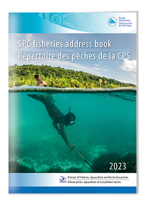 Cover of the SPC fisheries address book 2023
